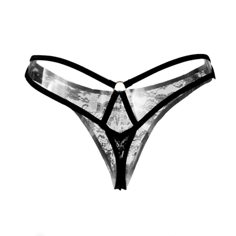 Women's Sheer Lace Strappy Panties - Image 5