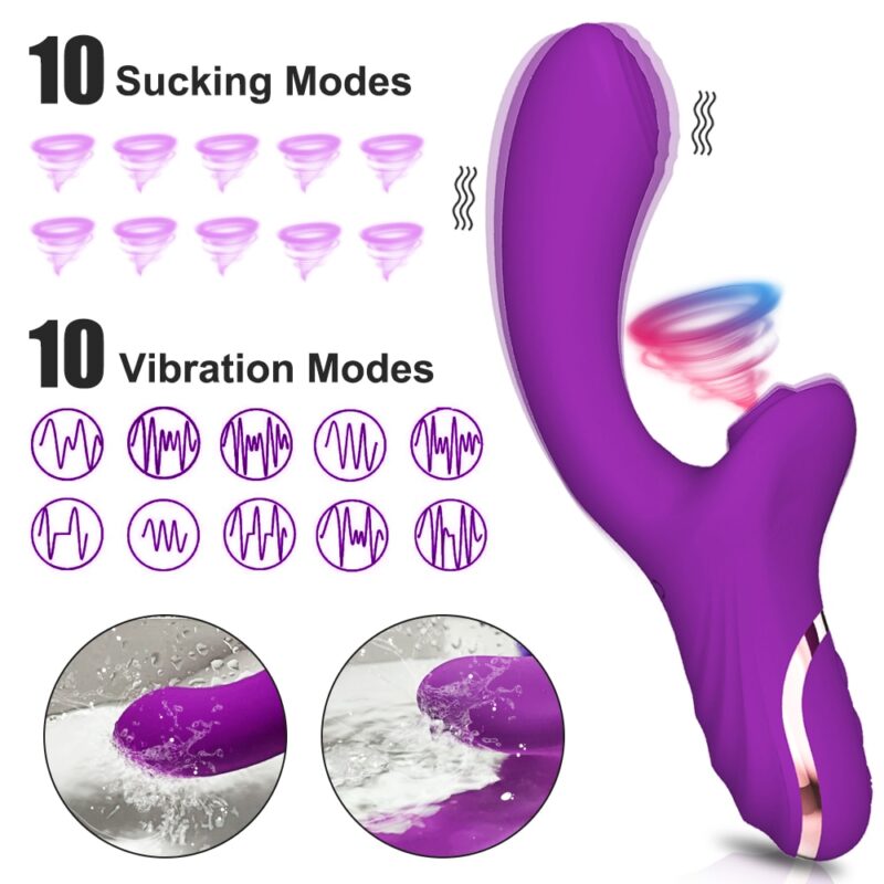 2 in 1 20 Modes Sucking Vibrator - Image 2