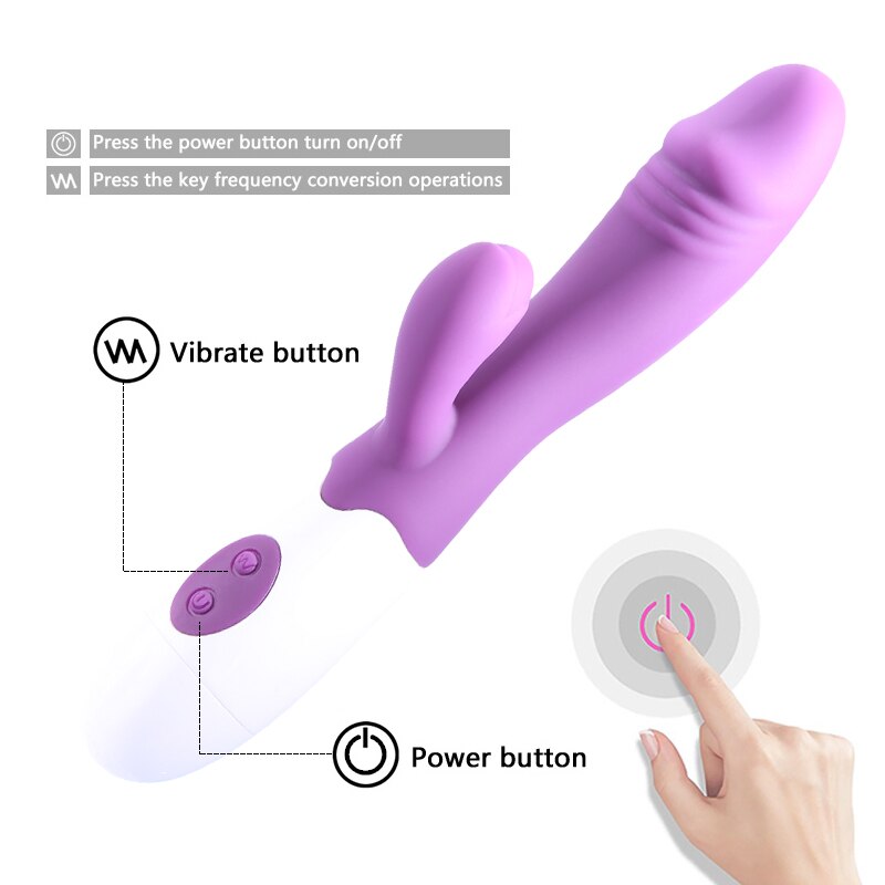 Color Block Design Bunny Vibrator