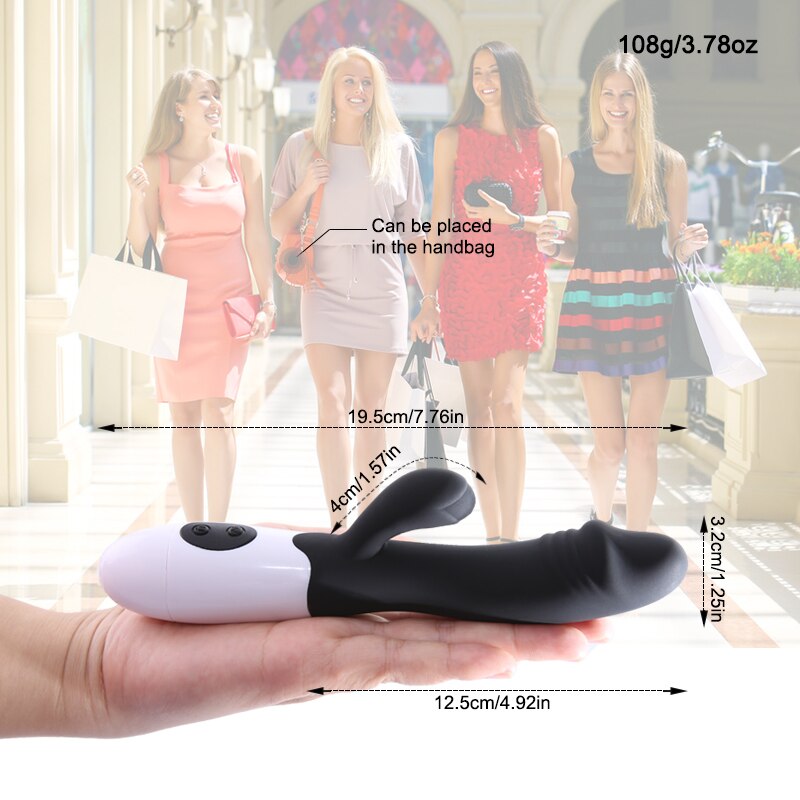 Color Block Design Bunny Vibrator