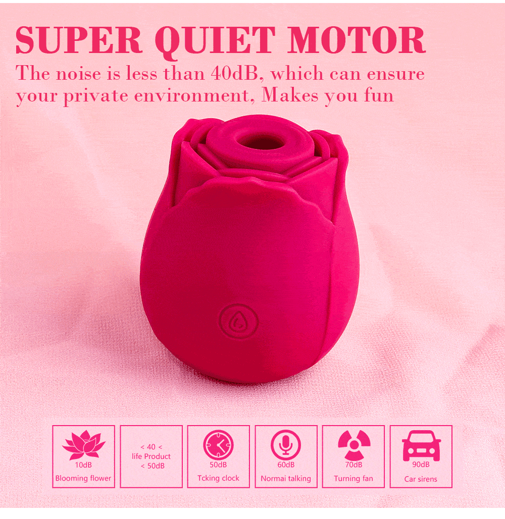 Vaginal Sucking Vibrator in Rose Shape