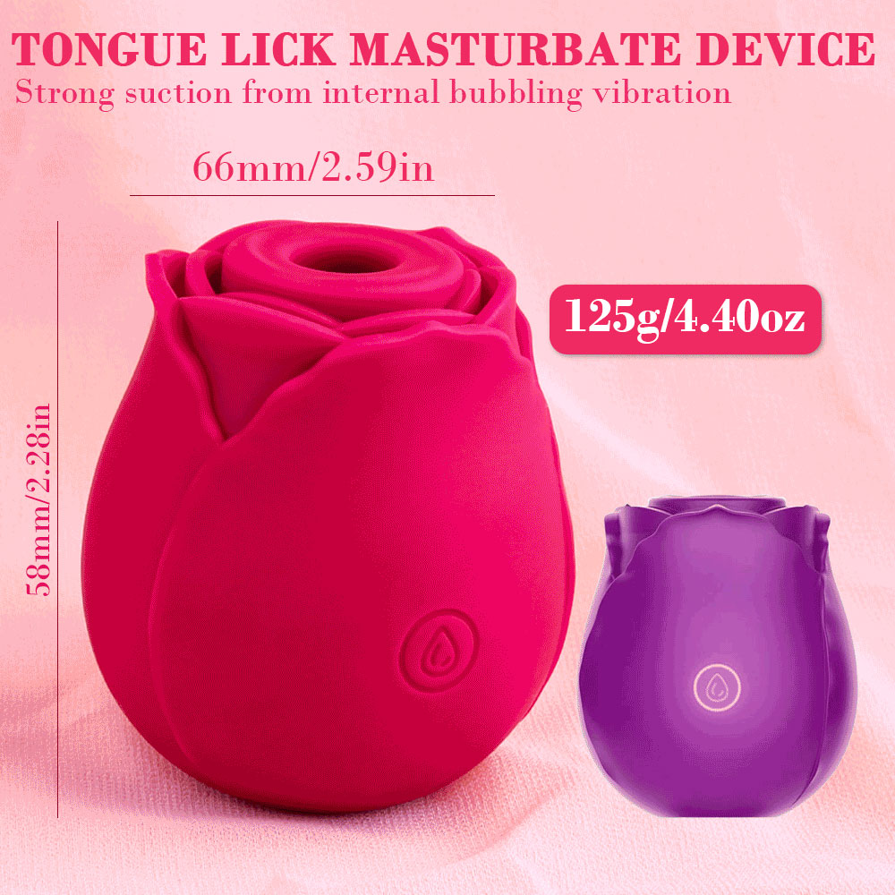 Vaginal Sucking Vibrator in Rose Shape