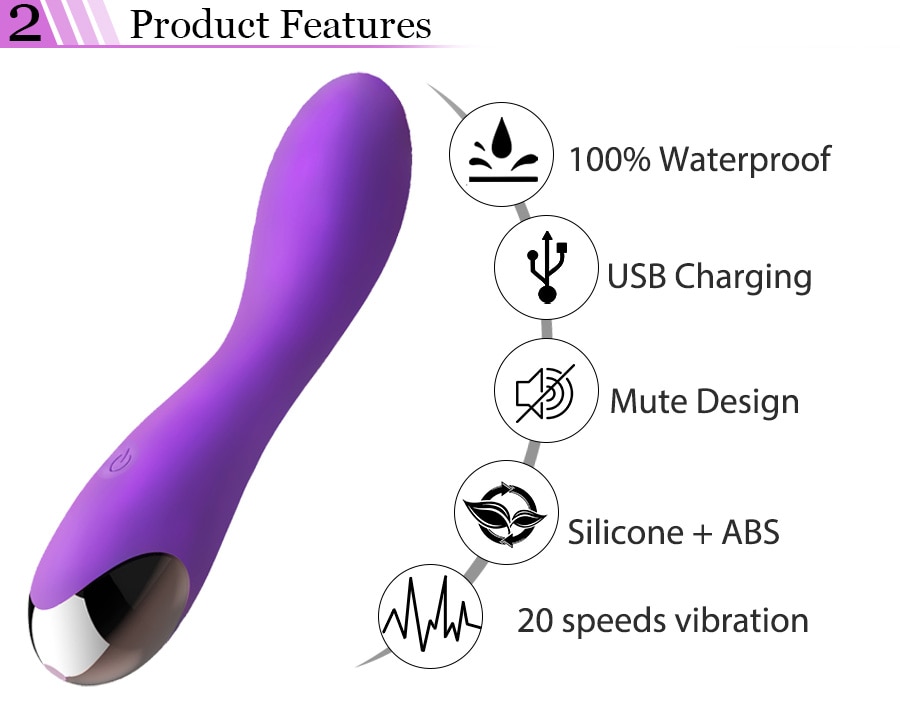 20 Speeds Magic Wand Vibrator