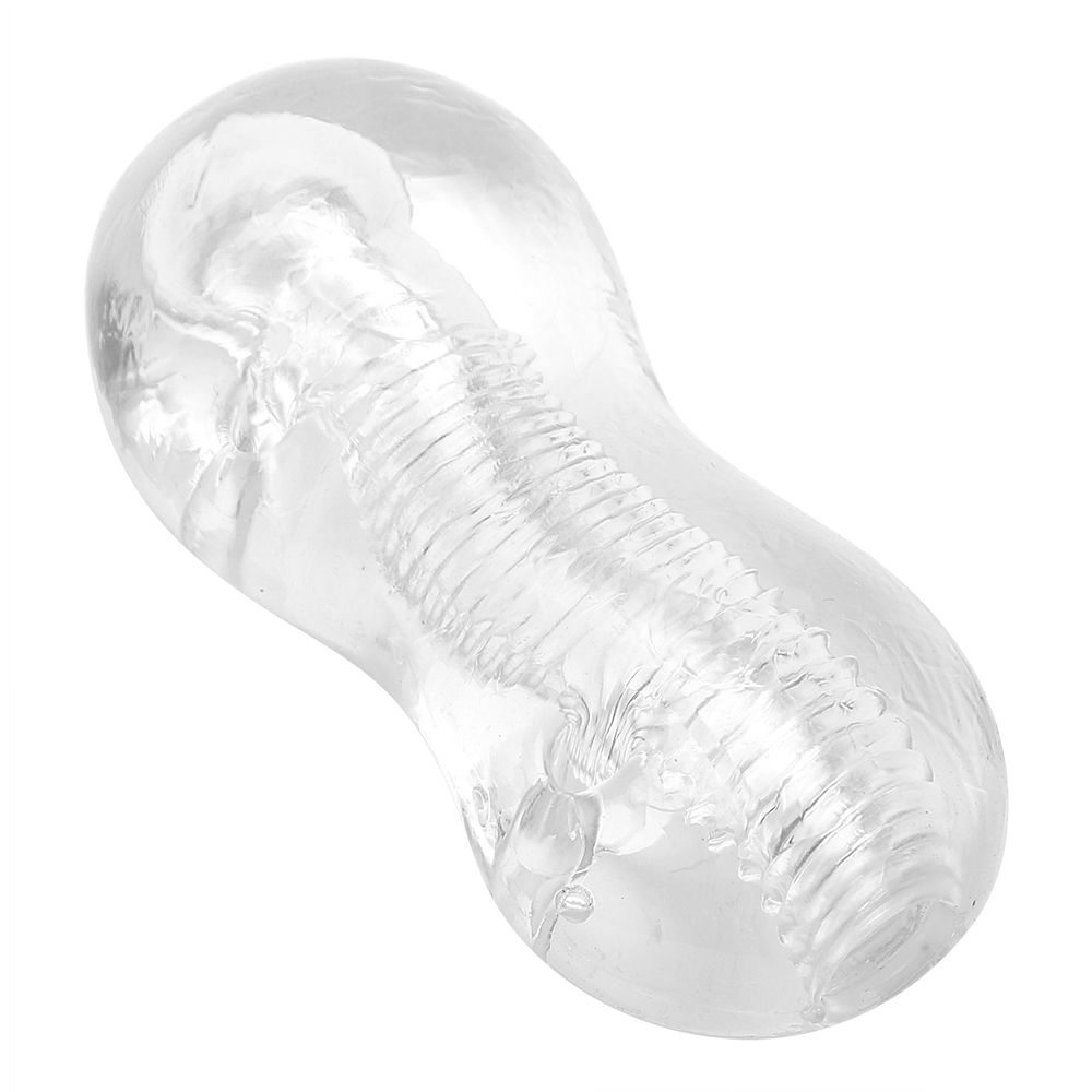 Ergonomic Transparent Soft Plastic Masturbator