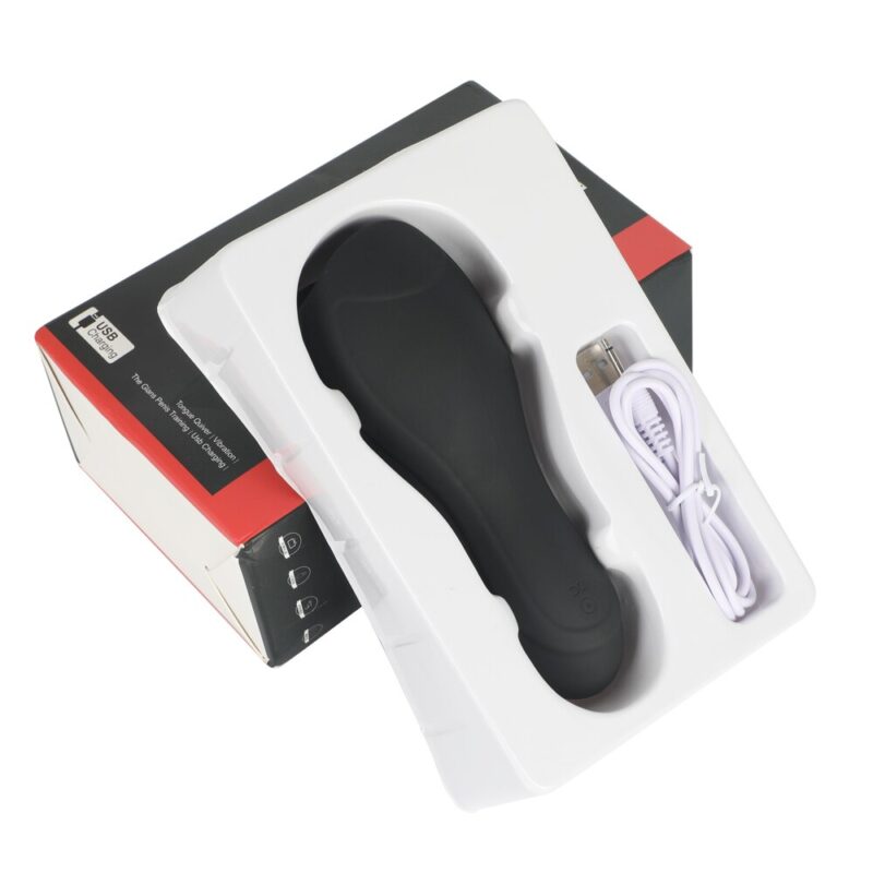 USB Men's Vibrator in Black - Image 2