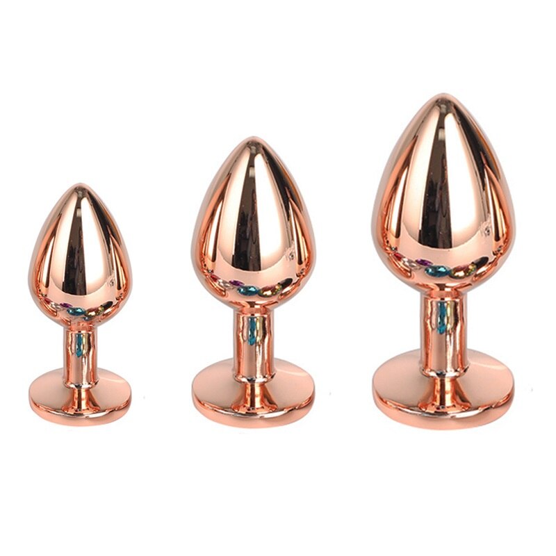 Crystal Metal Butt Plug in Different Sizes