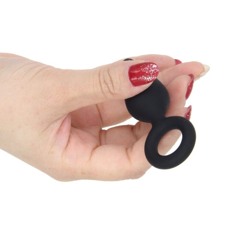 Waterproof Unisex Anal Plug in Black - Image 2