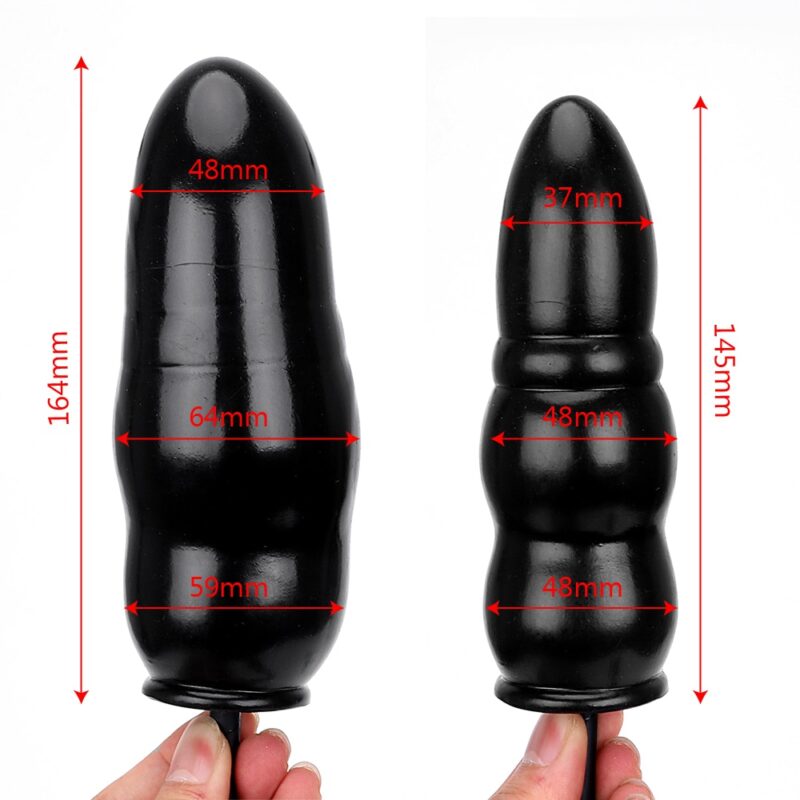 Inflatable Ergonomic Silicone Anal Plug - Image 6