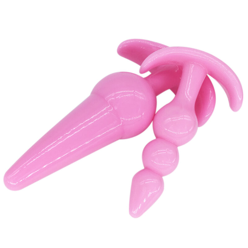 Cute Ergonomic Soft Silicone Anal Plugs Set - Image 8