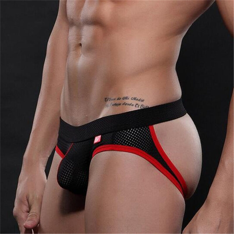 Cute Erotic Crotchless Breathable Men’s Thongs - Image 7