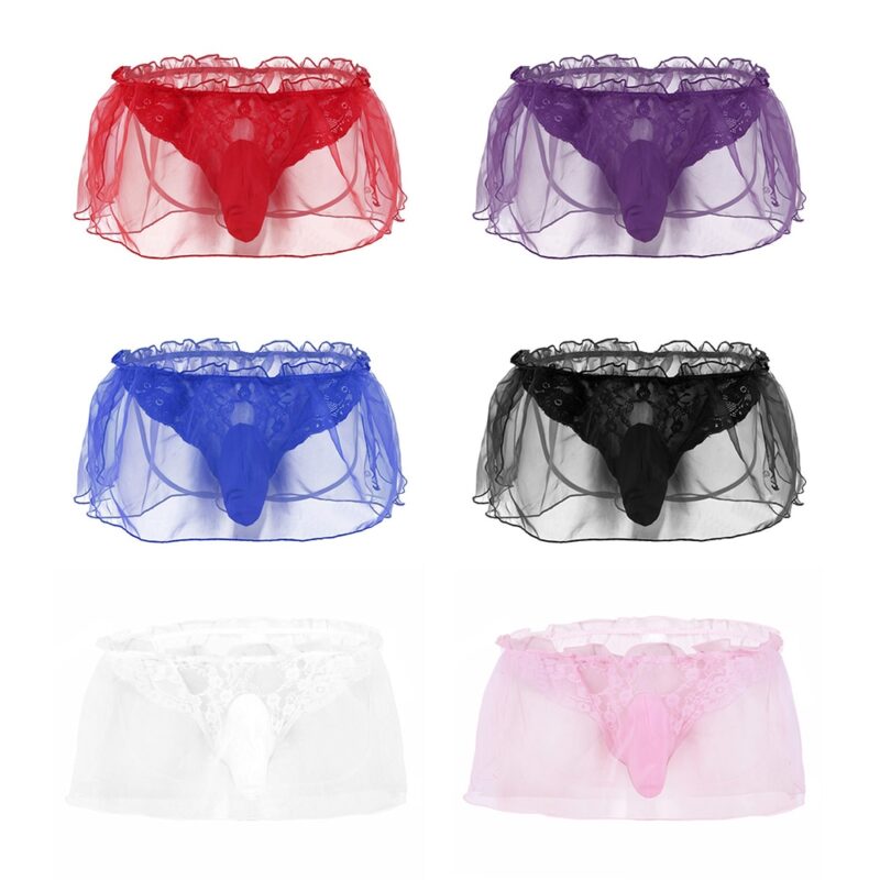 Men's Tutu Skirt Crotchless Panties - Image 3