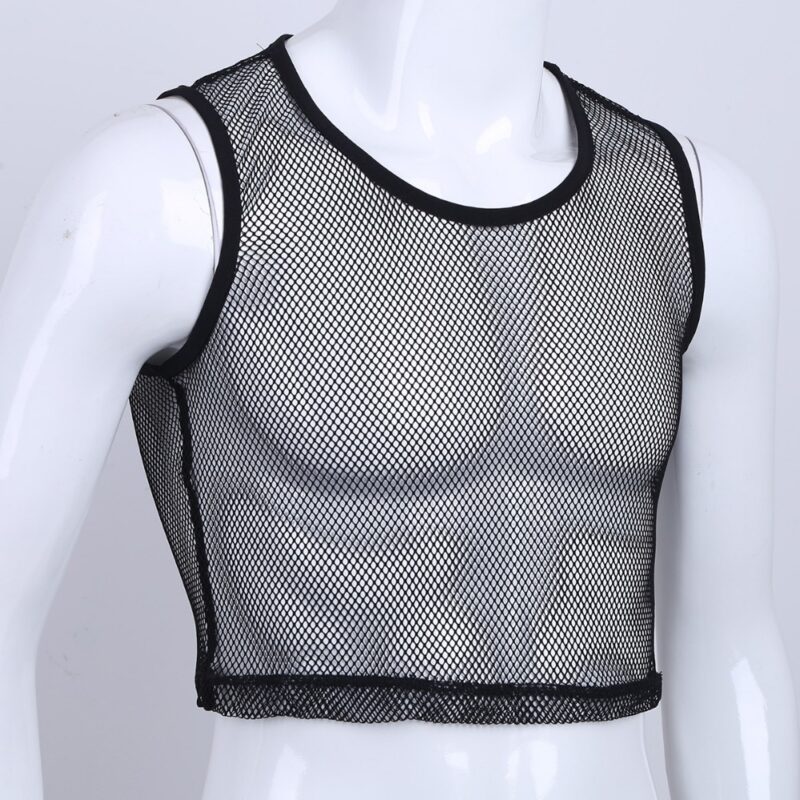 Men's Sheer Mesh Tank Top - Image 5