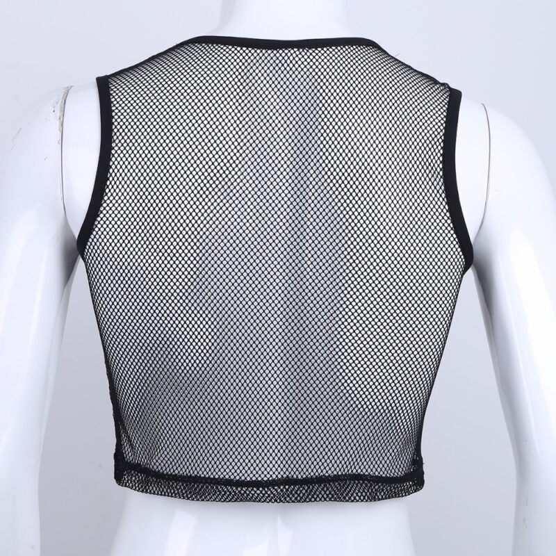 Men's Sheer Mesh Tank Top - Image 6