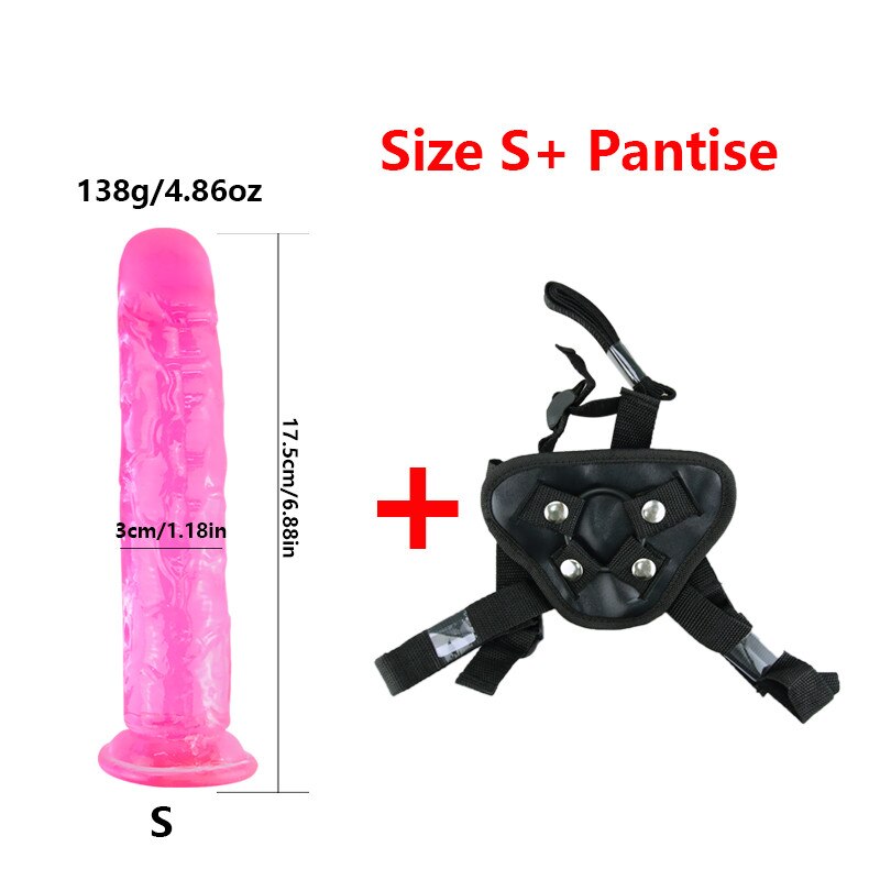 Strap-On Jelly Dildo Set