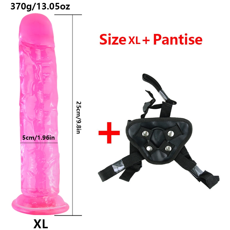 Strap-On Jelly Dildo Set