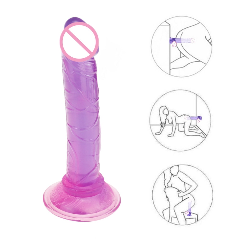 Realistic Silicone Dildo in Multiple Colors