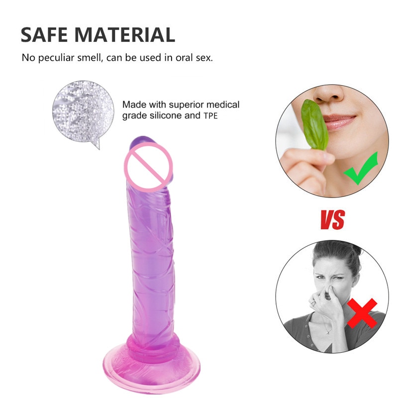 Realistic Silicone Dildo in Multiple Colors