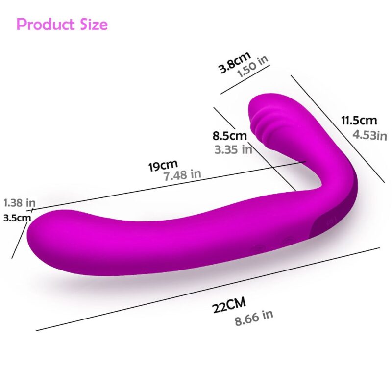 Double Satisfaction 30 Speed Vibrating Dildo - Image 3