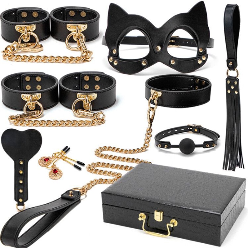 BDSM Genuine Leather Set