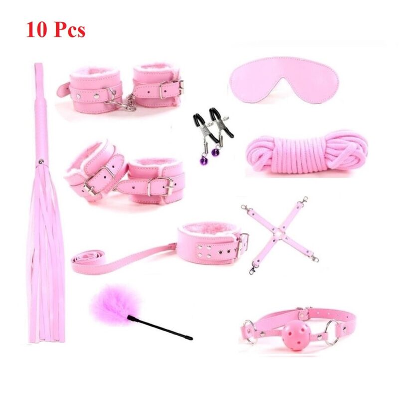 BDSM Sex Toys with Fur 10 Pcs Set - Image 8