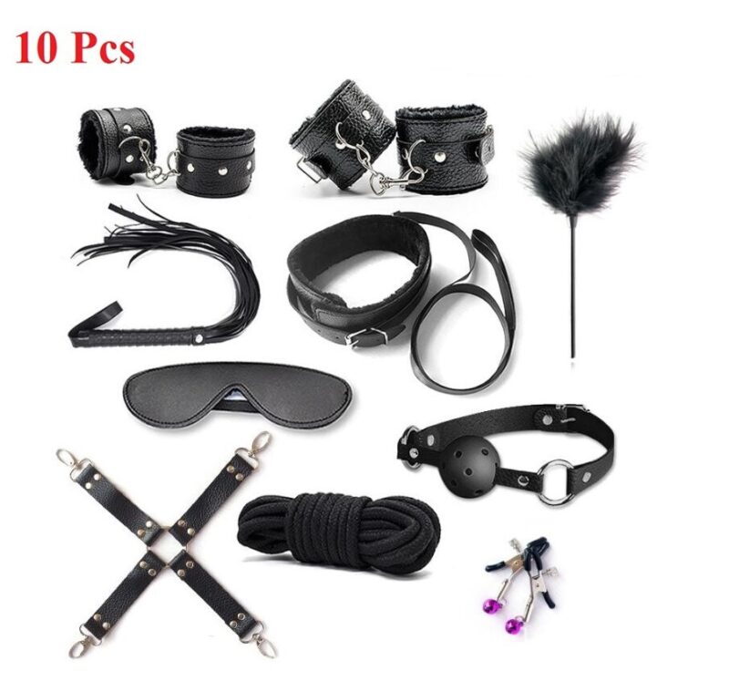 BDSM Sex Toys with Fur 10 Pcs Set - Image 7