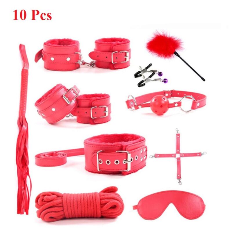 BDSM Sex Toys with Fur 10 Pcs Set - Image 6