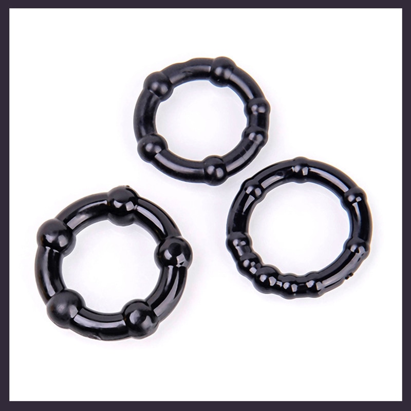 Set of 3 Durable Cock Penis Rings