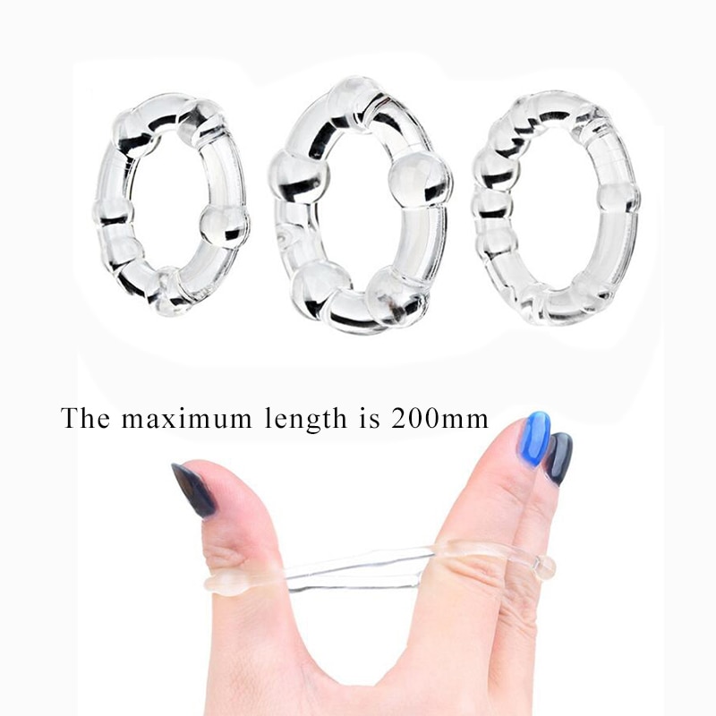 Set of 3 Durable Cock Penis Rings