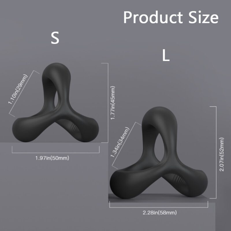 Black Men's Penis Cock Ring - Image 5