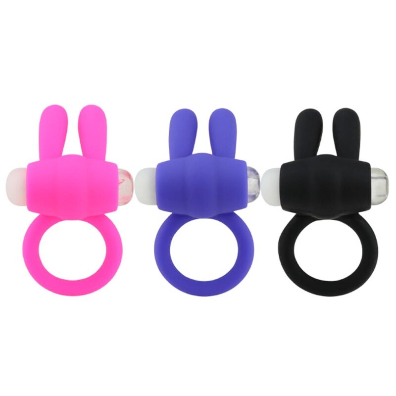 Rabbit Shaped Men's Vibrating Cock Ring - Image 5