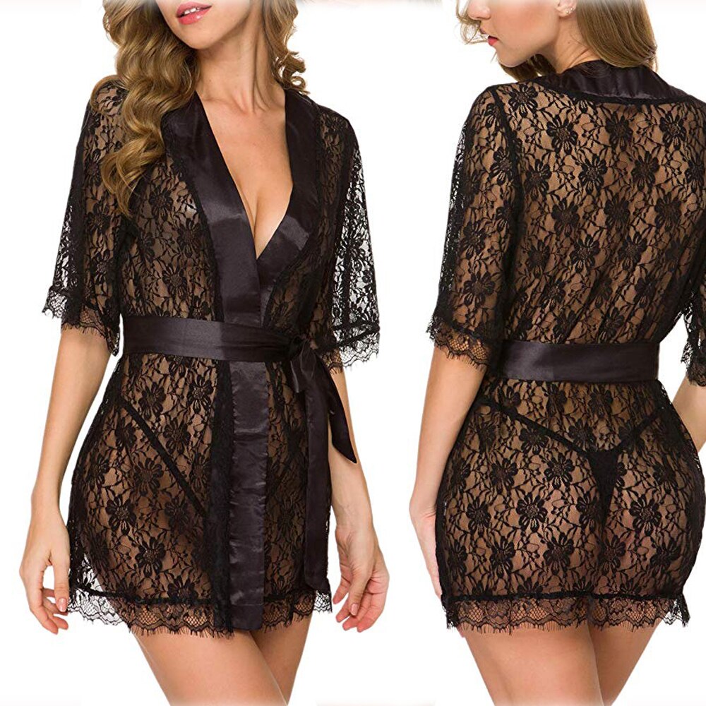 Women's Floral Lace Robes