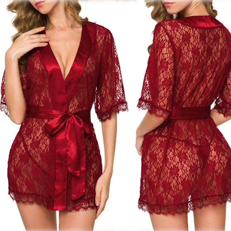 Women's Floral Lace Robes